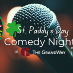 St. Paddy's Day yuk yuk's comedy night and dinner event banner