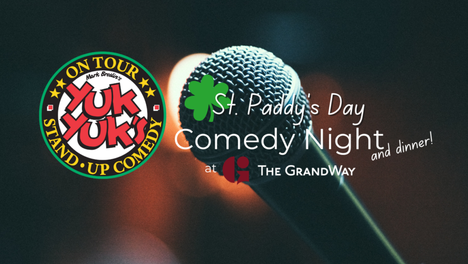 St. Paddy's Day yuk yuk's comedy night and dinner event ad